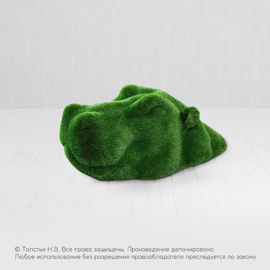 Бегемот в воде (маленький)